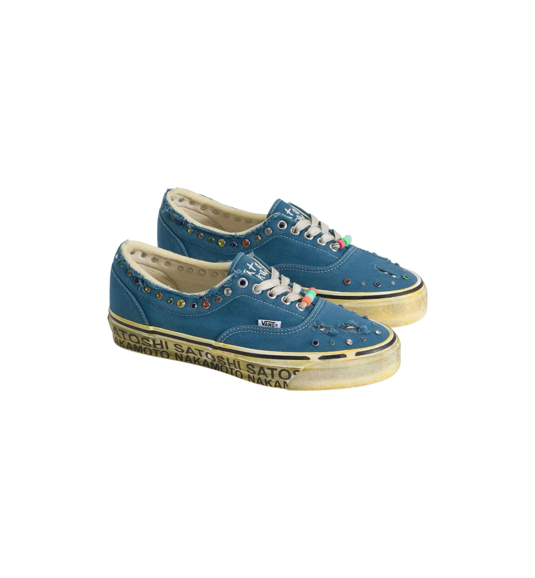 Vans OTW Era 95 Satoshi Nakamoto Round Lucky Charm Navy pair at Stashed UAE