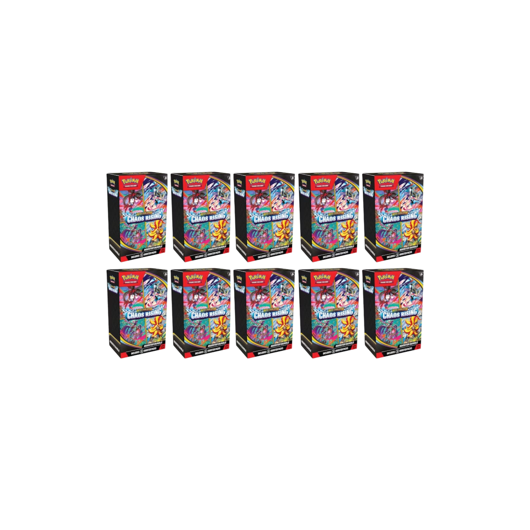 2026 Pokémon Mega Evolution Chaos Rising Booster Bundle 10 Boxes at Stashed UAE