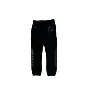 Chrome Hearts Floral Horseshoe Logo Sweatpants Black at Stashed UAE
