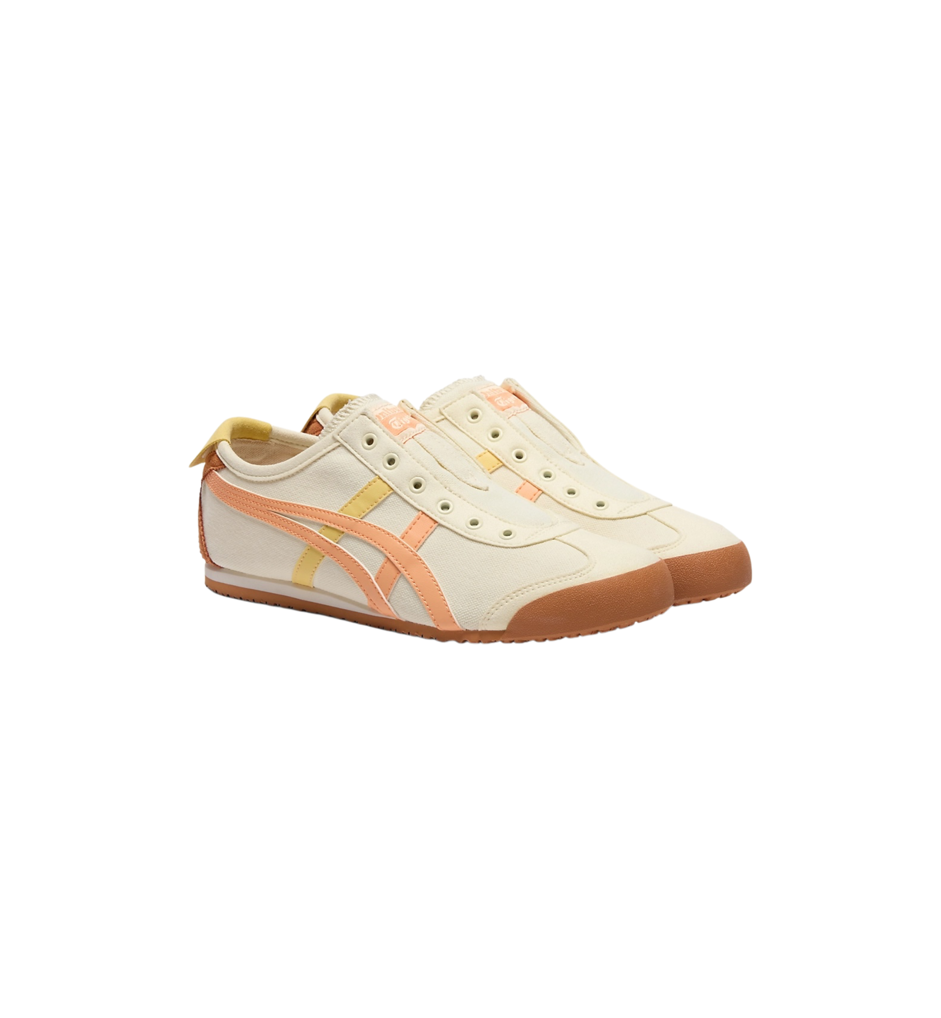 Onitsuka Tiger Mexico 66 Slip-On Ivory Summer Dune pair at Stashed UAE