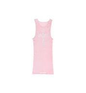 Chrome Hearts Cross T-Bar Rib Tank Top Pink Women's at Stashed UAE