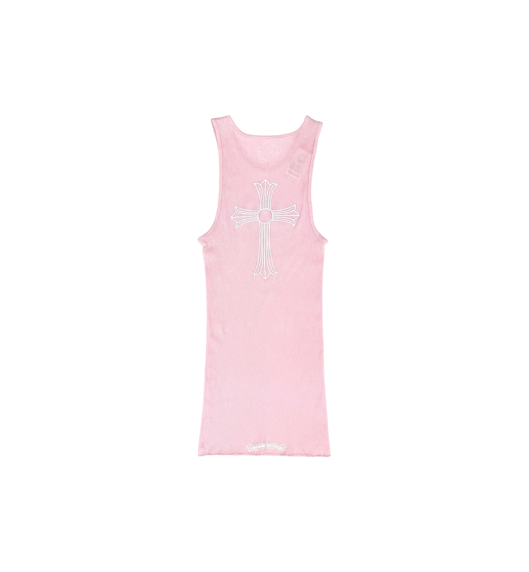 Chrome Hearts Cross T-Bar Rib Tank Top Pink Women's at Stashed UAE