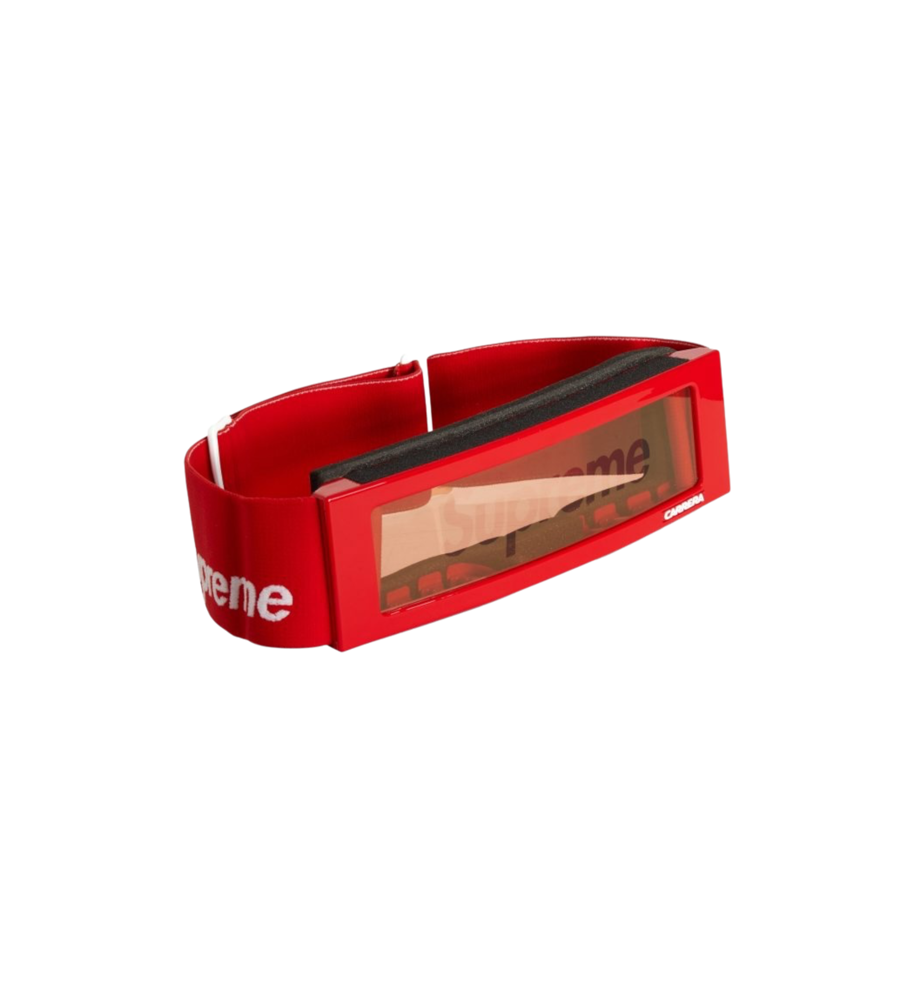 Supreme x Carrera Overtop Goggles Red side view at Stashed UAE