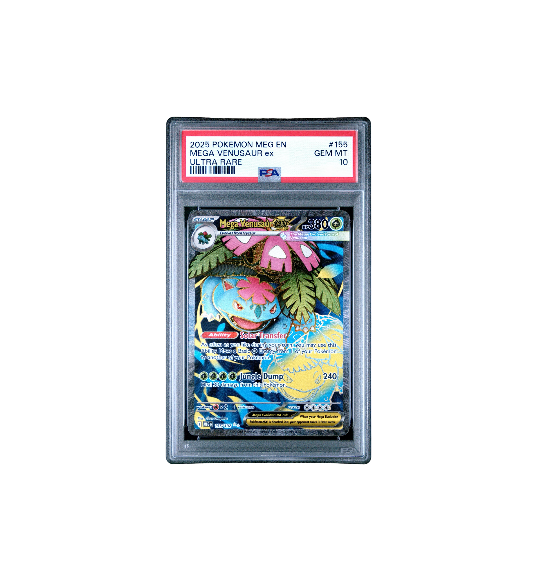 2025 Pokemon Mega Evolution Ultra Rare GEM MT 10 Mega Venusaur ex at Stashed UAE