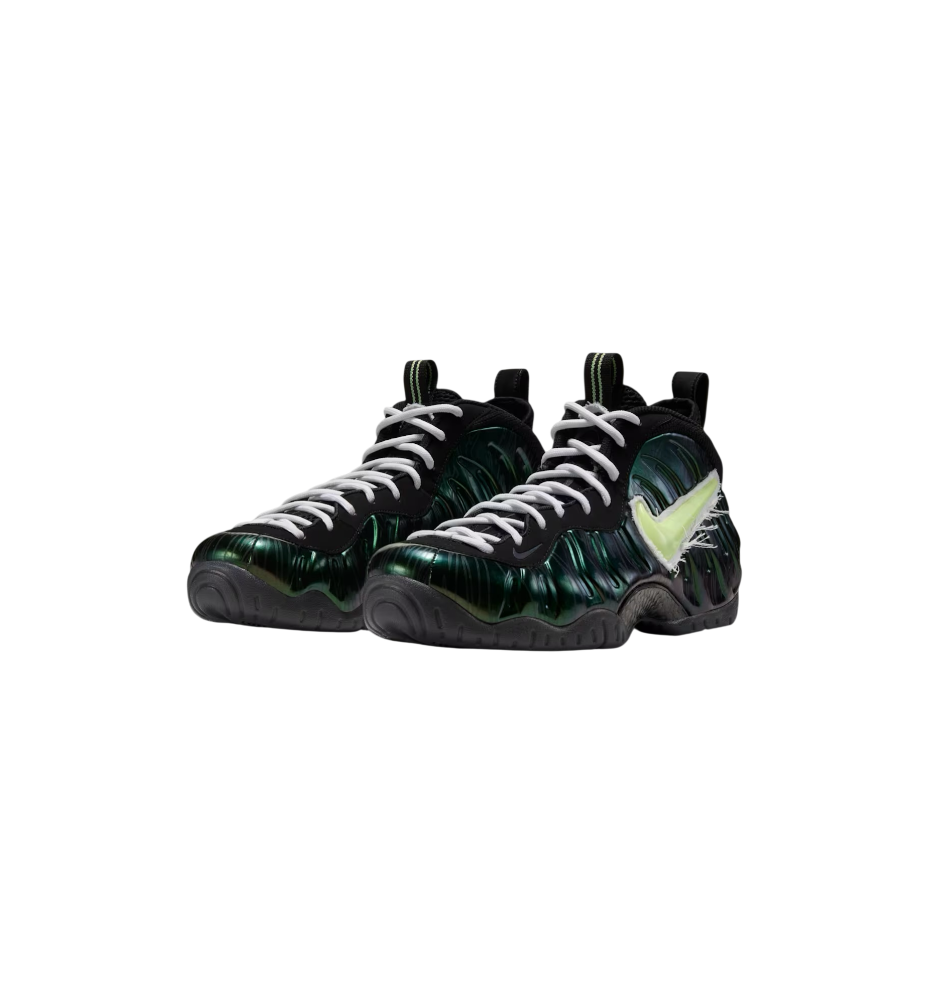 Nike Air Foamposite Pro Oregon Mummy Duck pair at Stashed UAE