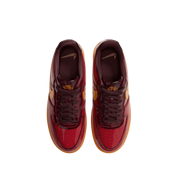Nike Air Force 1 Low 07 Premium Patent Gym Red Bright Ceramic top view at Stashed UAE