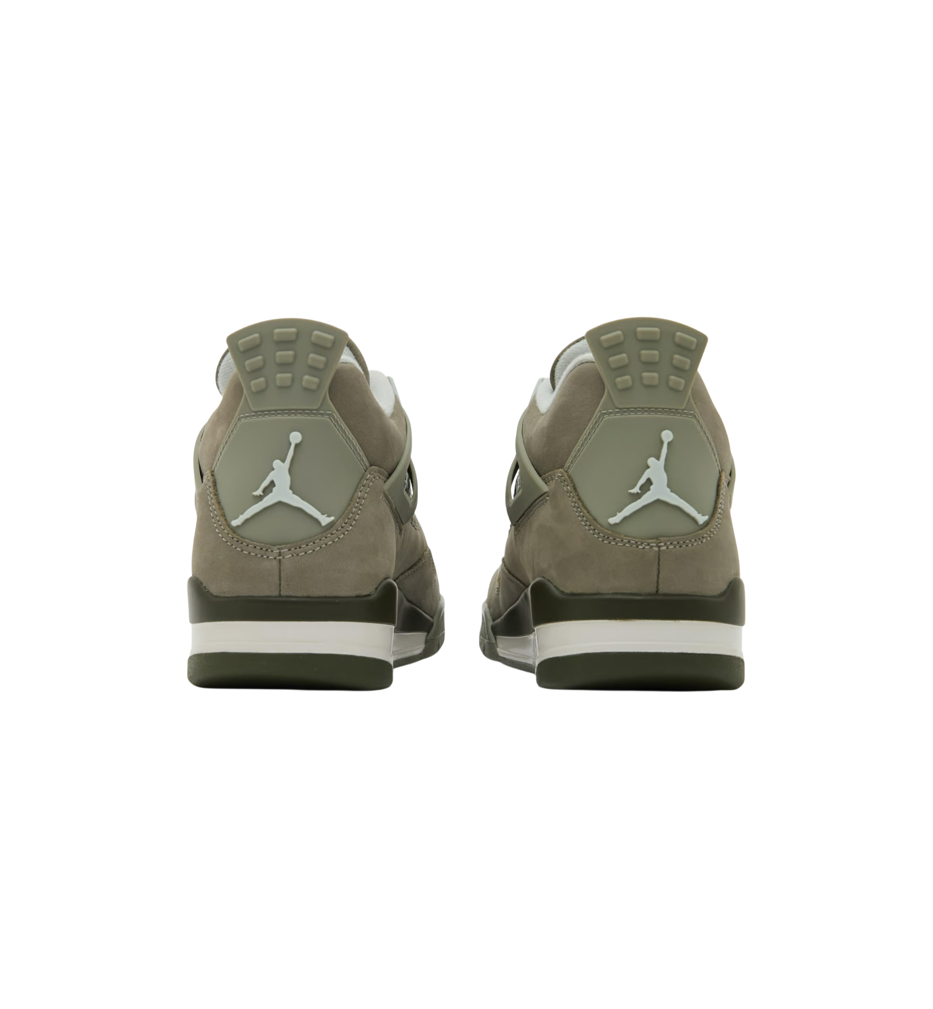 Air Jordan 4 Retro Light Army heel view at Stashed UAE
