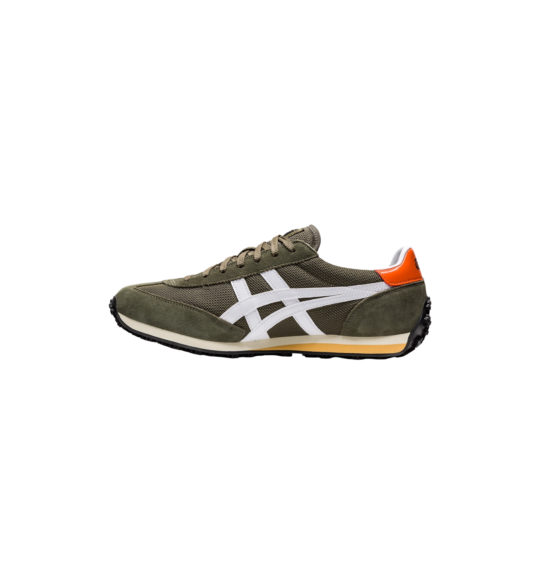 Onitsuka Tiger EDR 78 Mantle Green White Orange side view at Stashed UAE