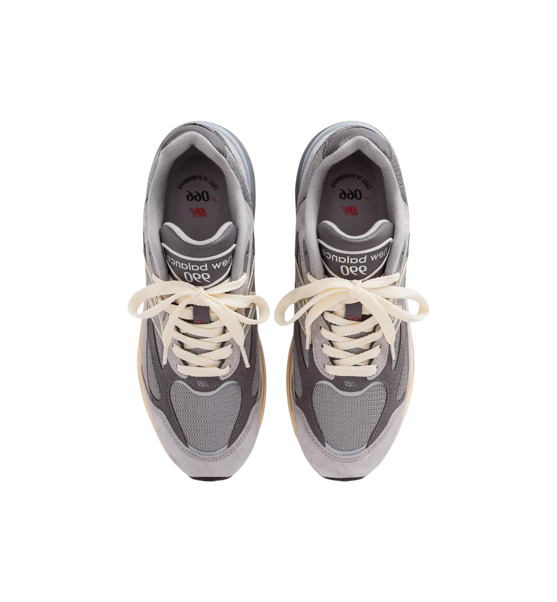 New Balance 990v7 MiUSA Kool Grey top view at Stashed UAE