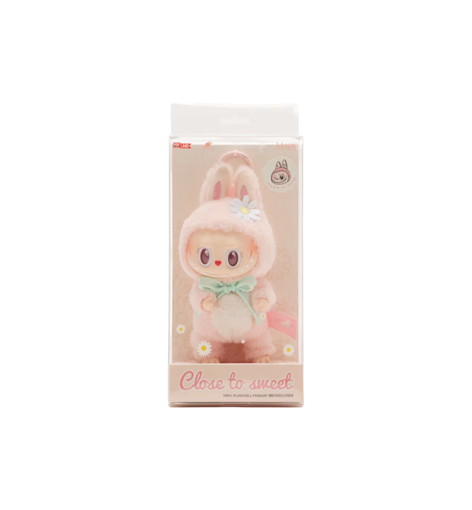 Pop Mart Labubu Mokoko Close to Sweet Vinyl Plush Pendant