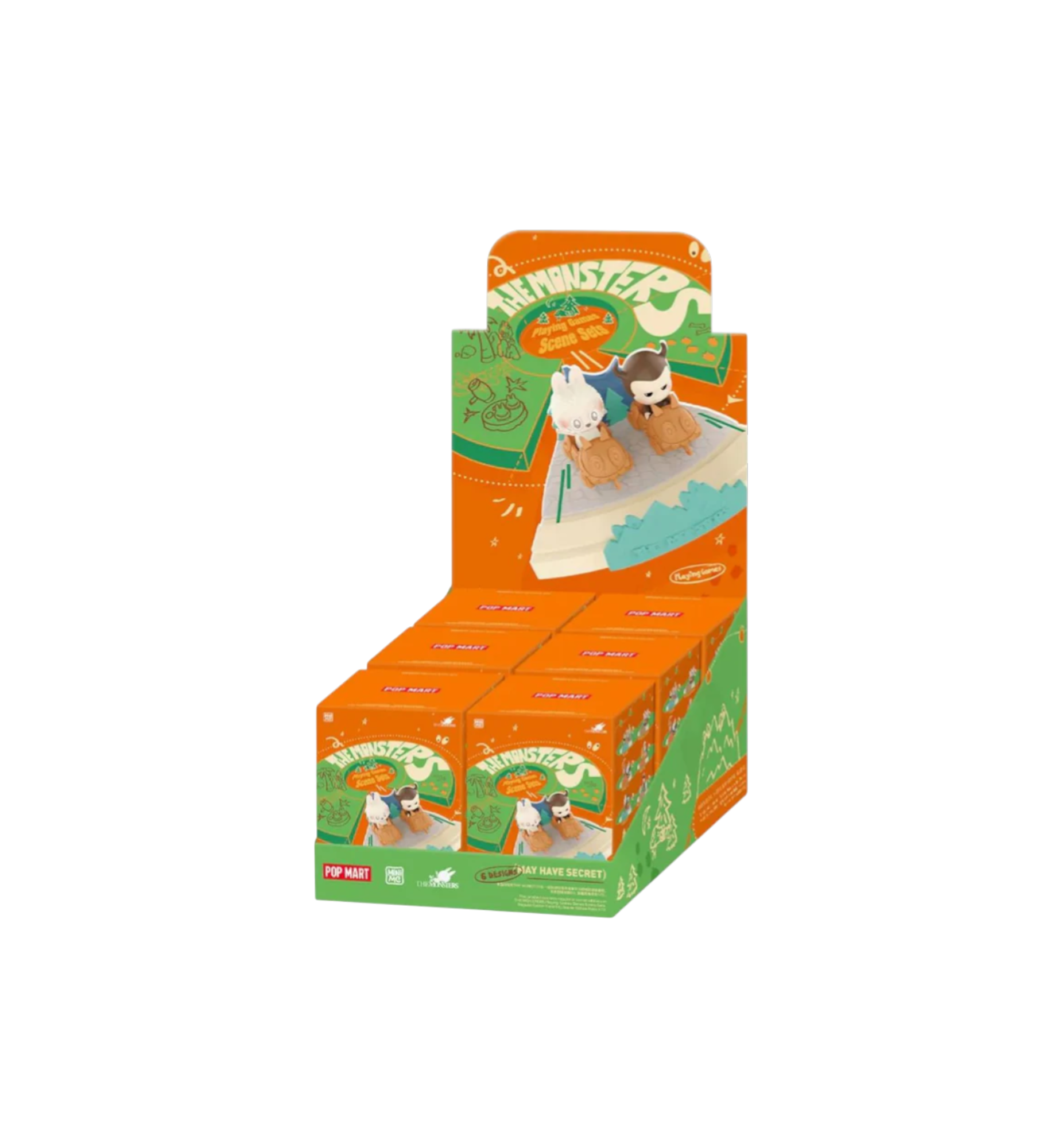 Pop Mart Labubu The Monsters Playing Games Series Scene Sets Case (6 Blind Box)
