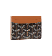 Goyard Saint Sulpice Card Wallet “Black & Tan"