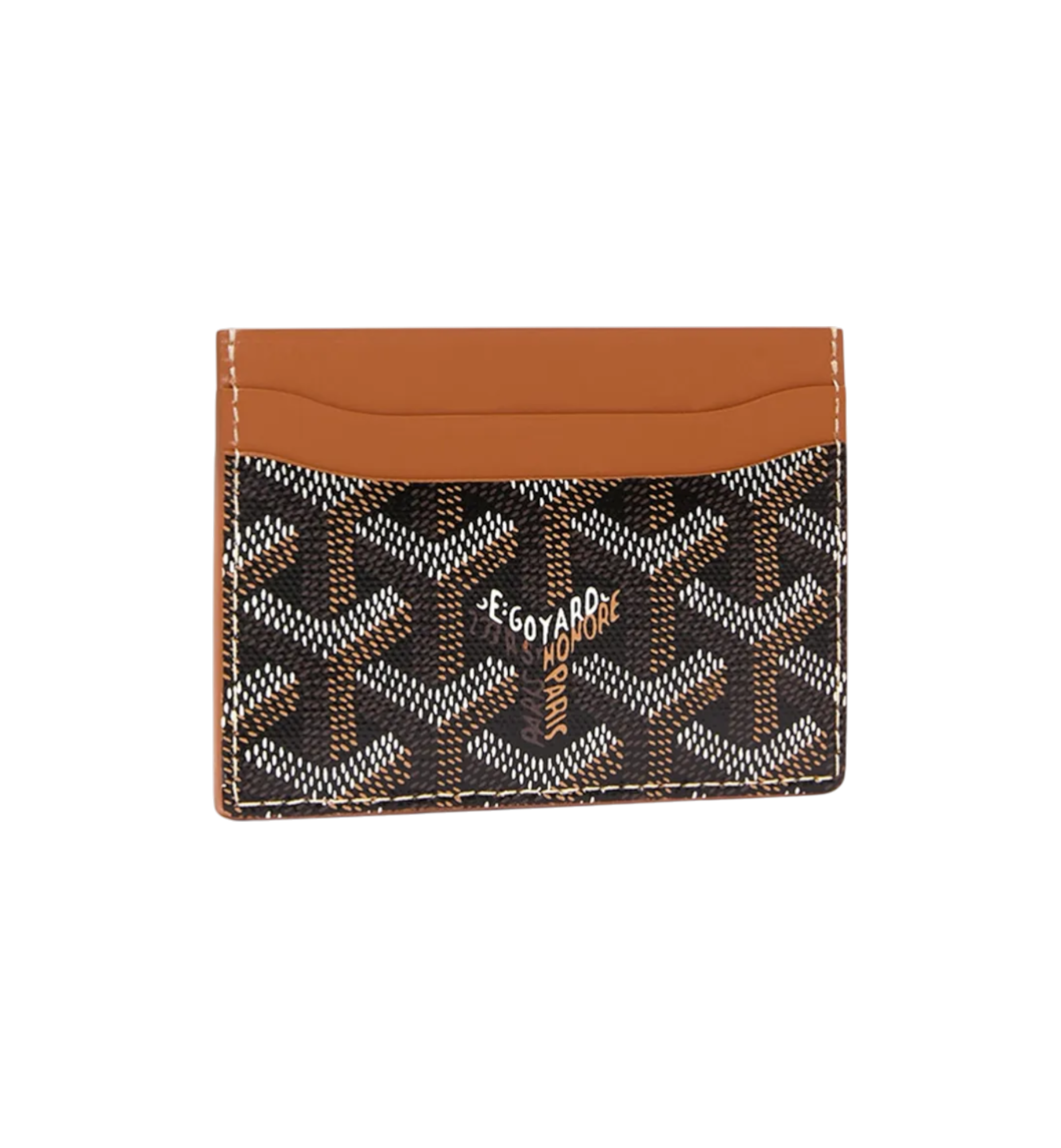 Goyard Saint Sulpice Card Wallet “Black & Tan"