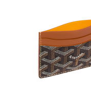 Goyard Saint Sulpice Card Wallet “Black & Tan"
