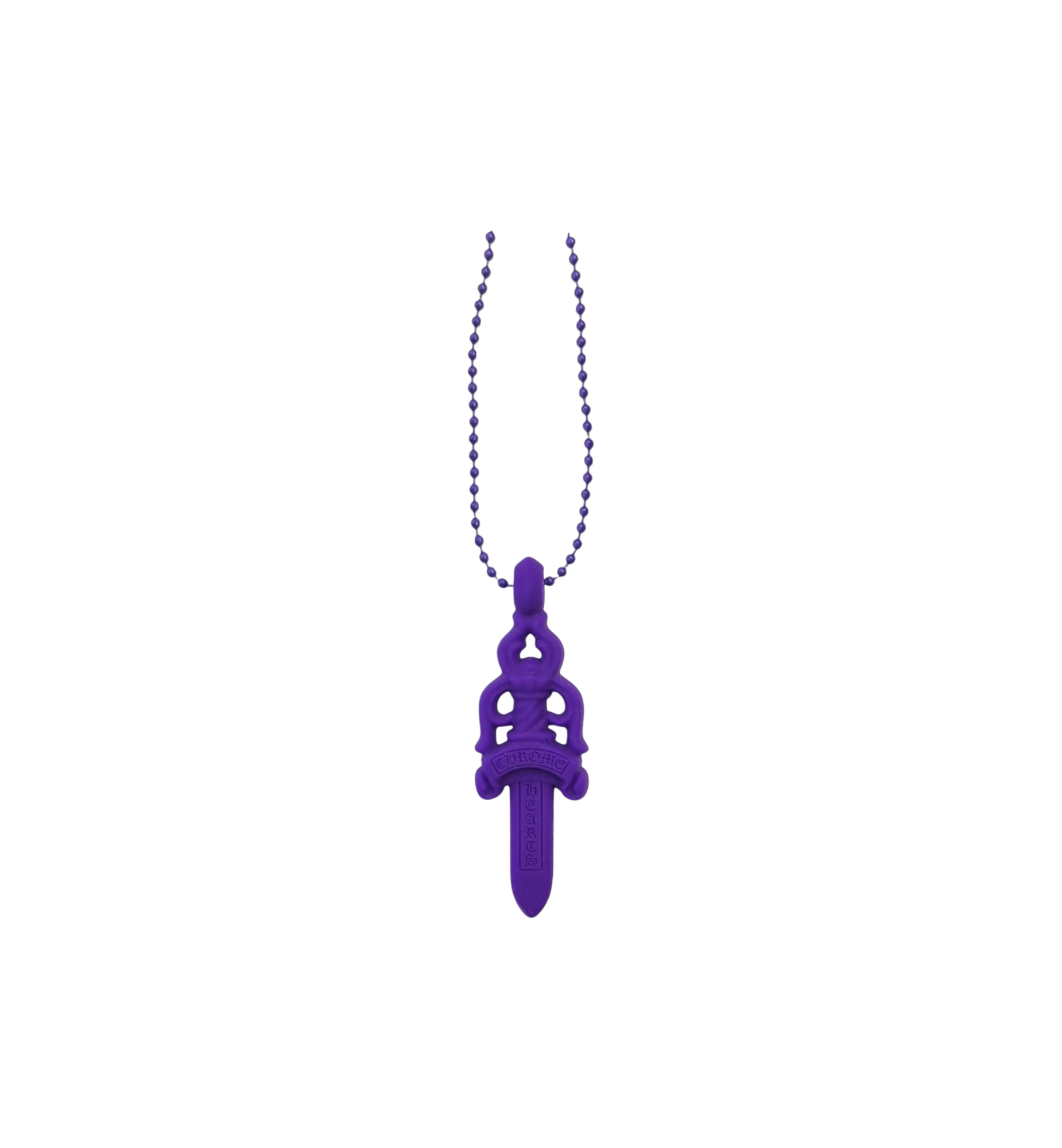 Chrome Hearts Silicone Dagger Necklace "Purple"