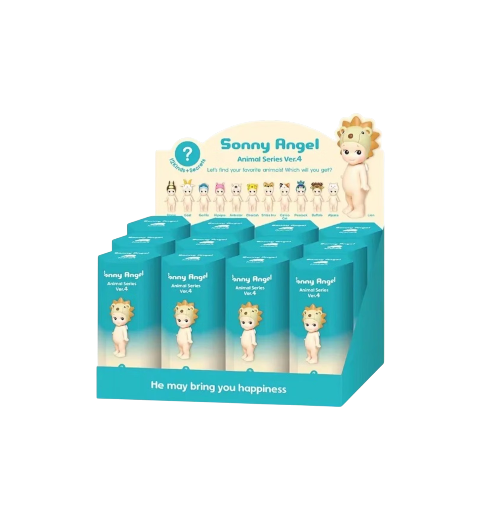 Sonny Angel Animal Series Version 4 Case (12 Blind Box)