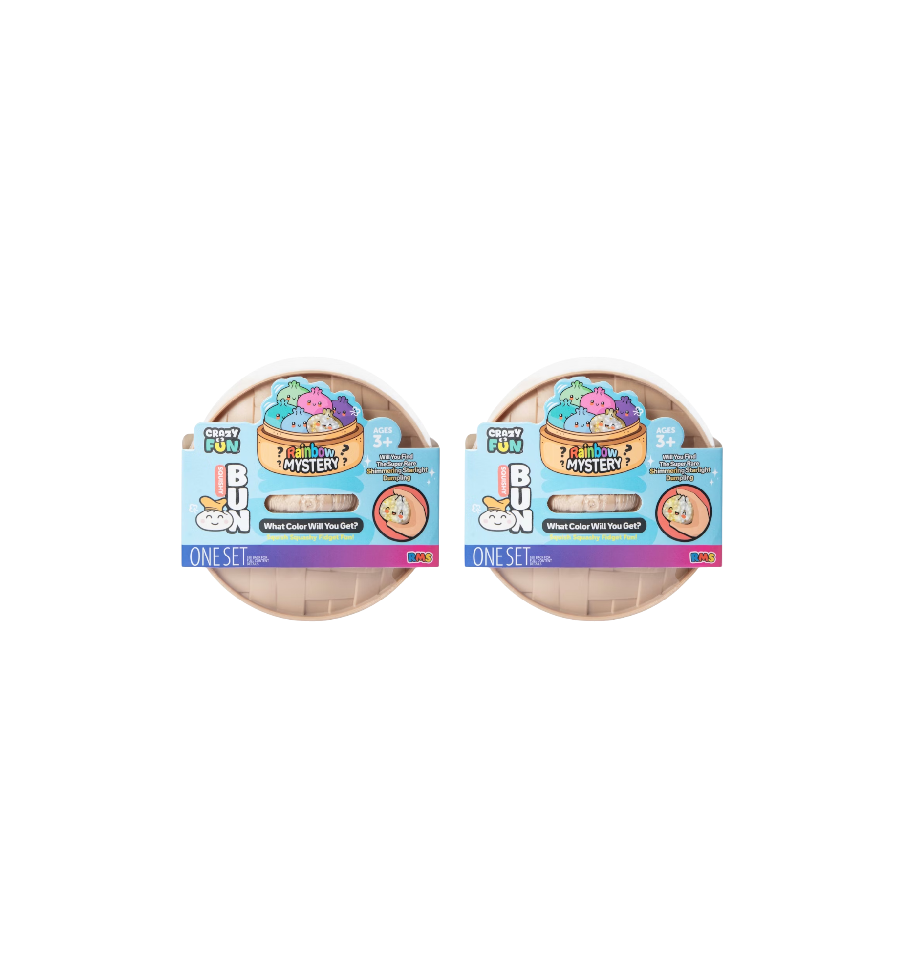 Squishy Bun Rainbow Mystery Squishy "Dumpling" (Simmering Starlight Chase Version) 2 Blind Boxes