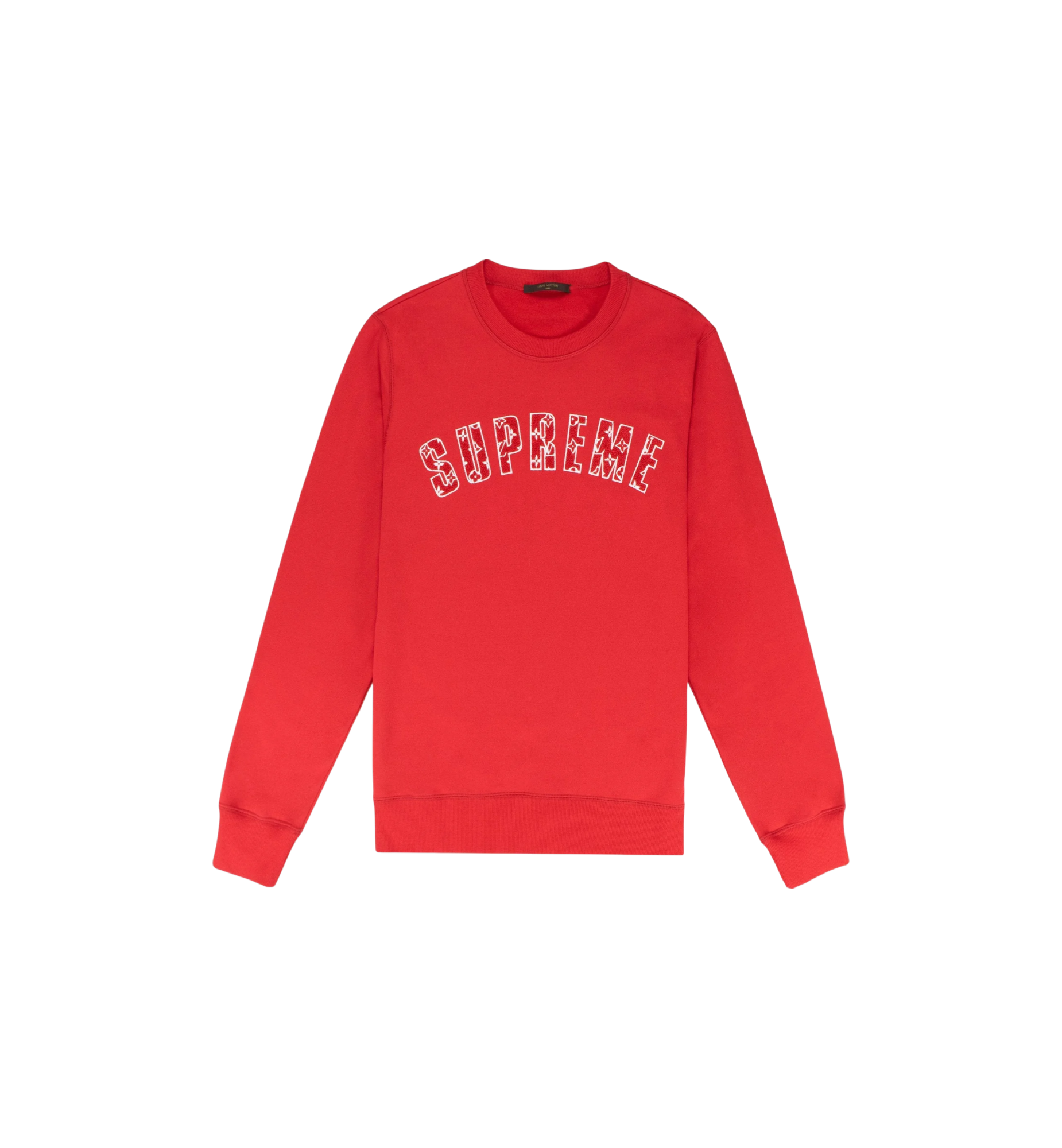 Louis Vuitton x Supreme Arc Logo Crewneck "Red"