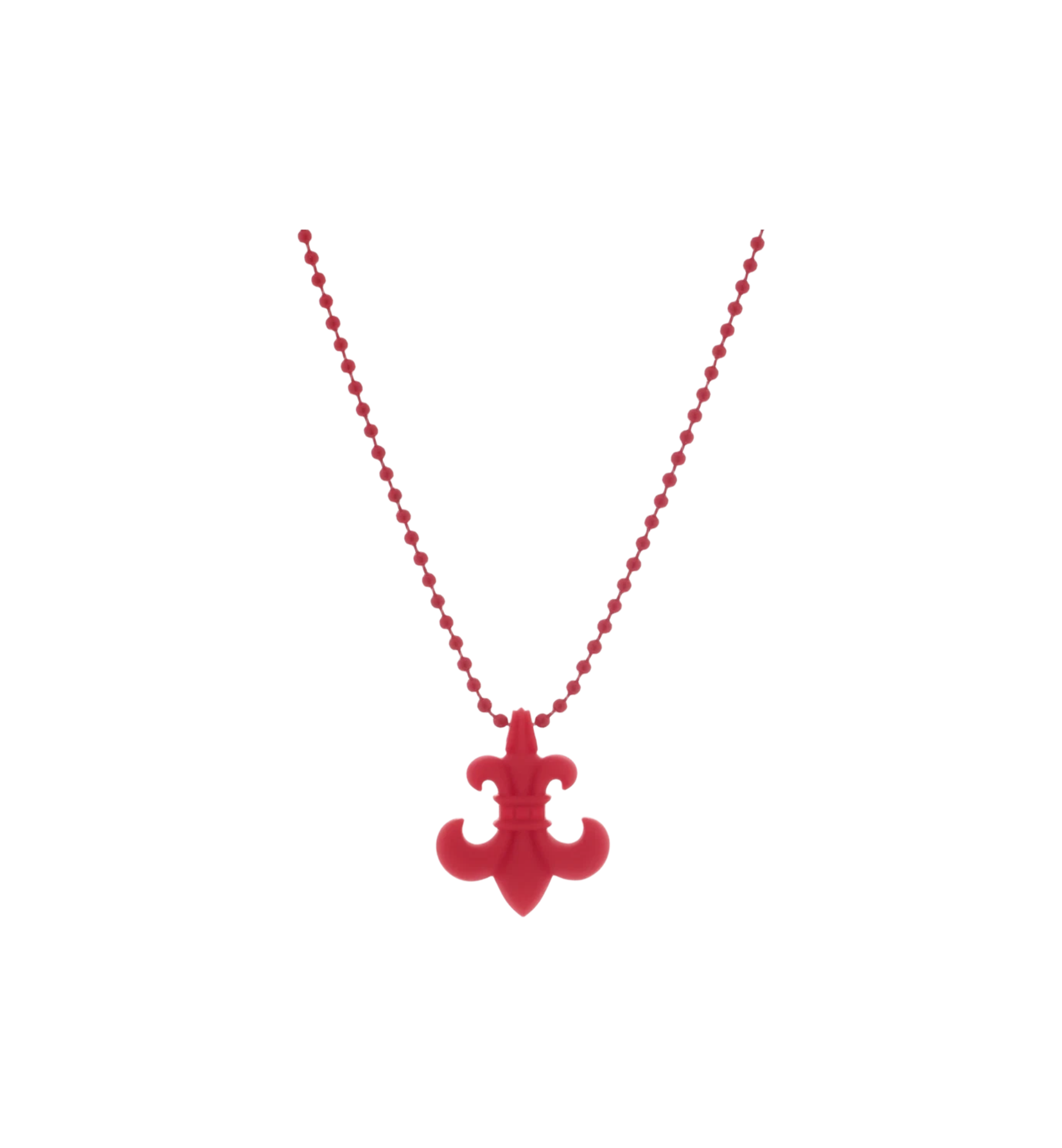 Chrome Hearts Fleur Silicone Necklace "Red"
