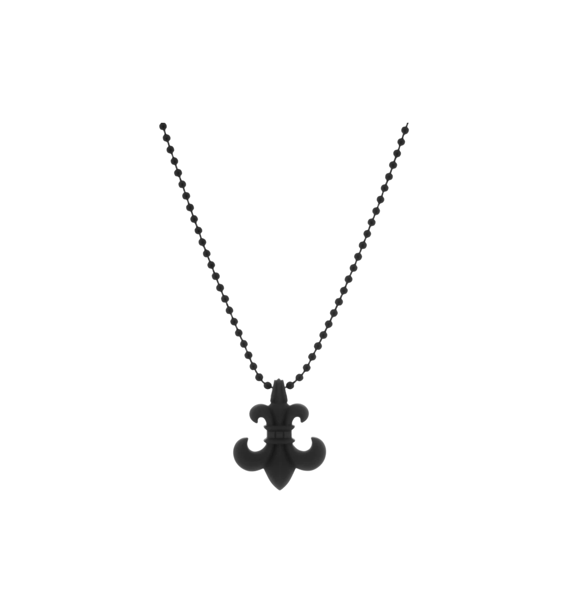 Chrome Hearts Fleur Silicone Necklace "Black"