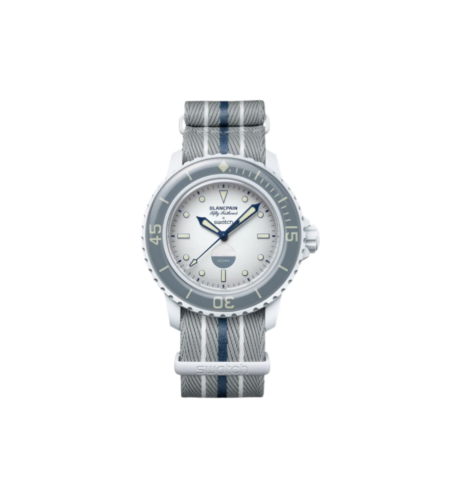 Swatch x Blancpain Bioceramic Scuba Fifty Fathoms "Antarctic Ocean"