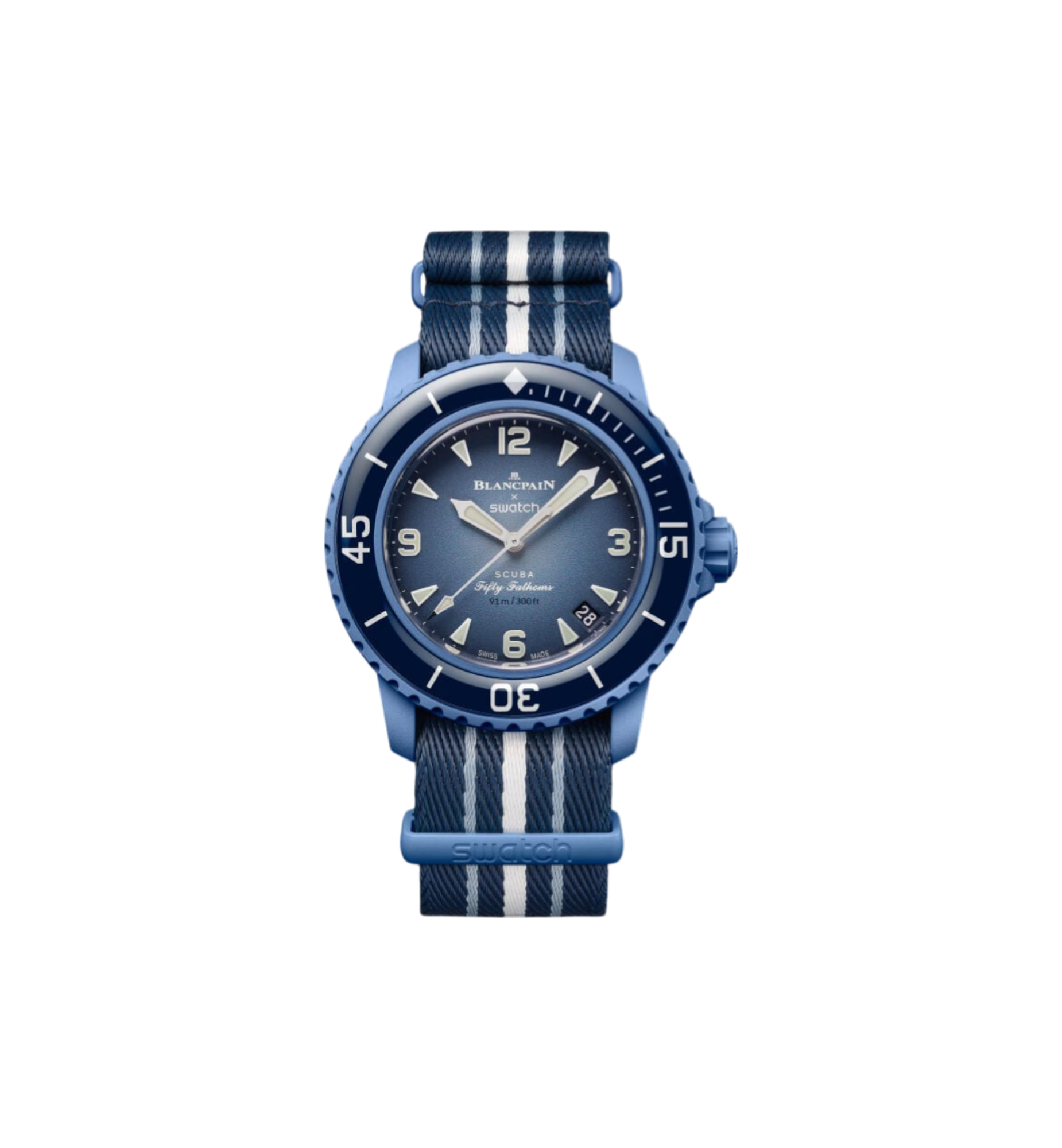 Swatch x Blancpain Bioceramic Scuba Fifty Fathoms "Atlantic Ocean"
