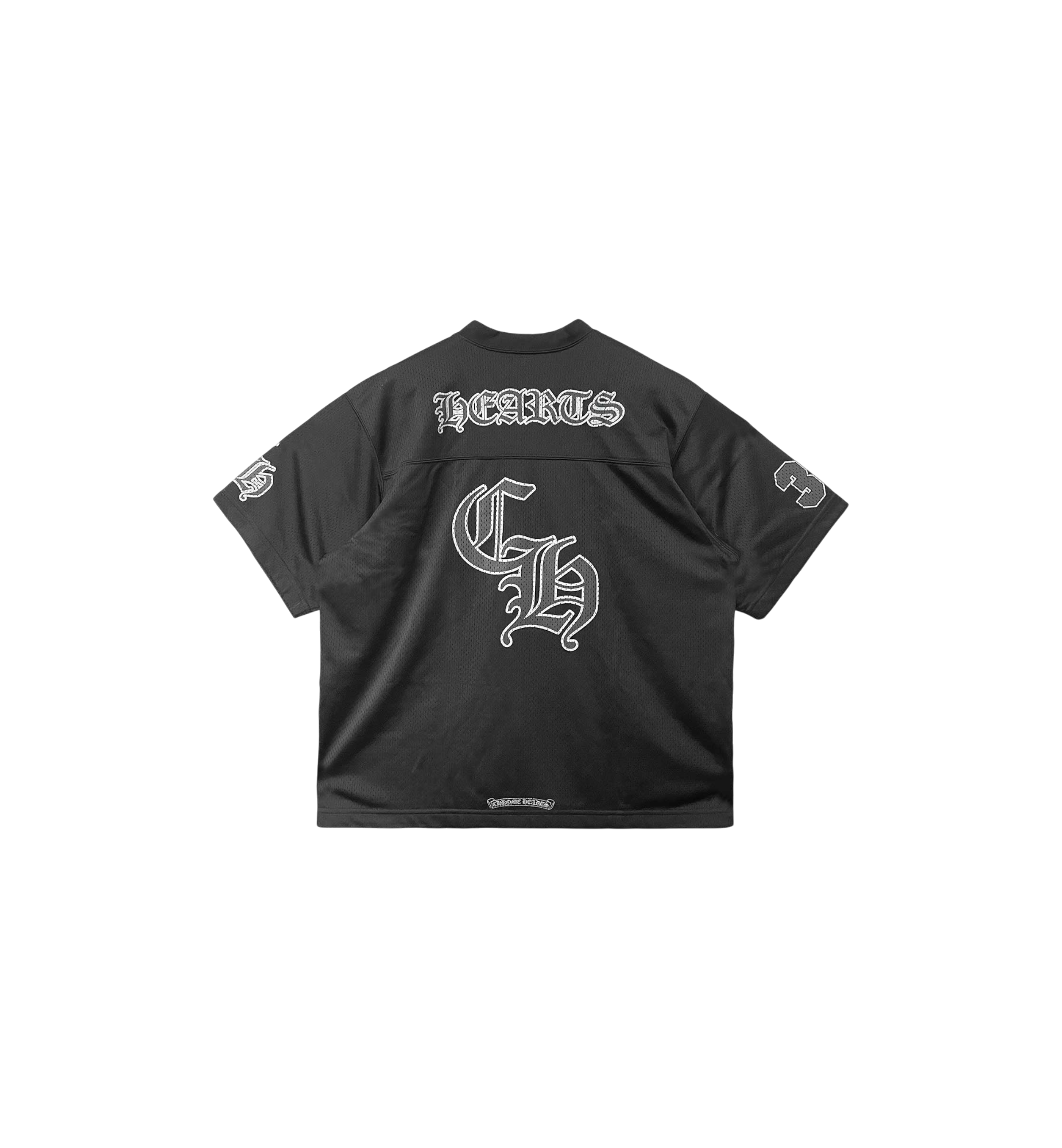 Chrome Hearts Mesh Stadium Football Jersey "Black"