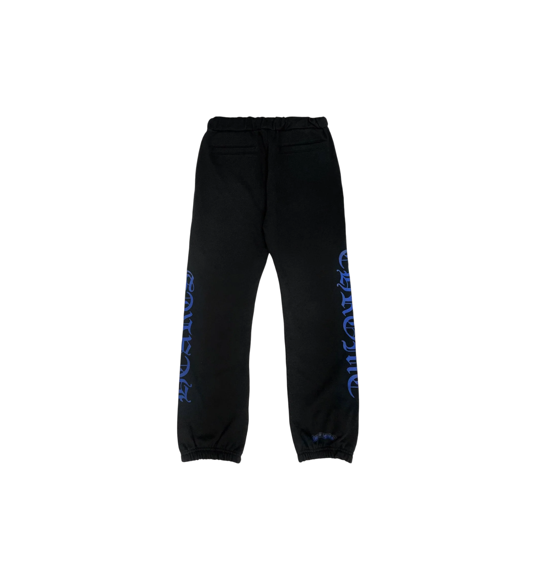 Chrome Hearts Blue Horseshoe Script Sweatpants "Black"