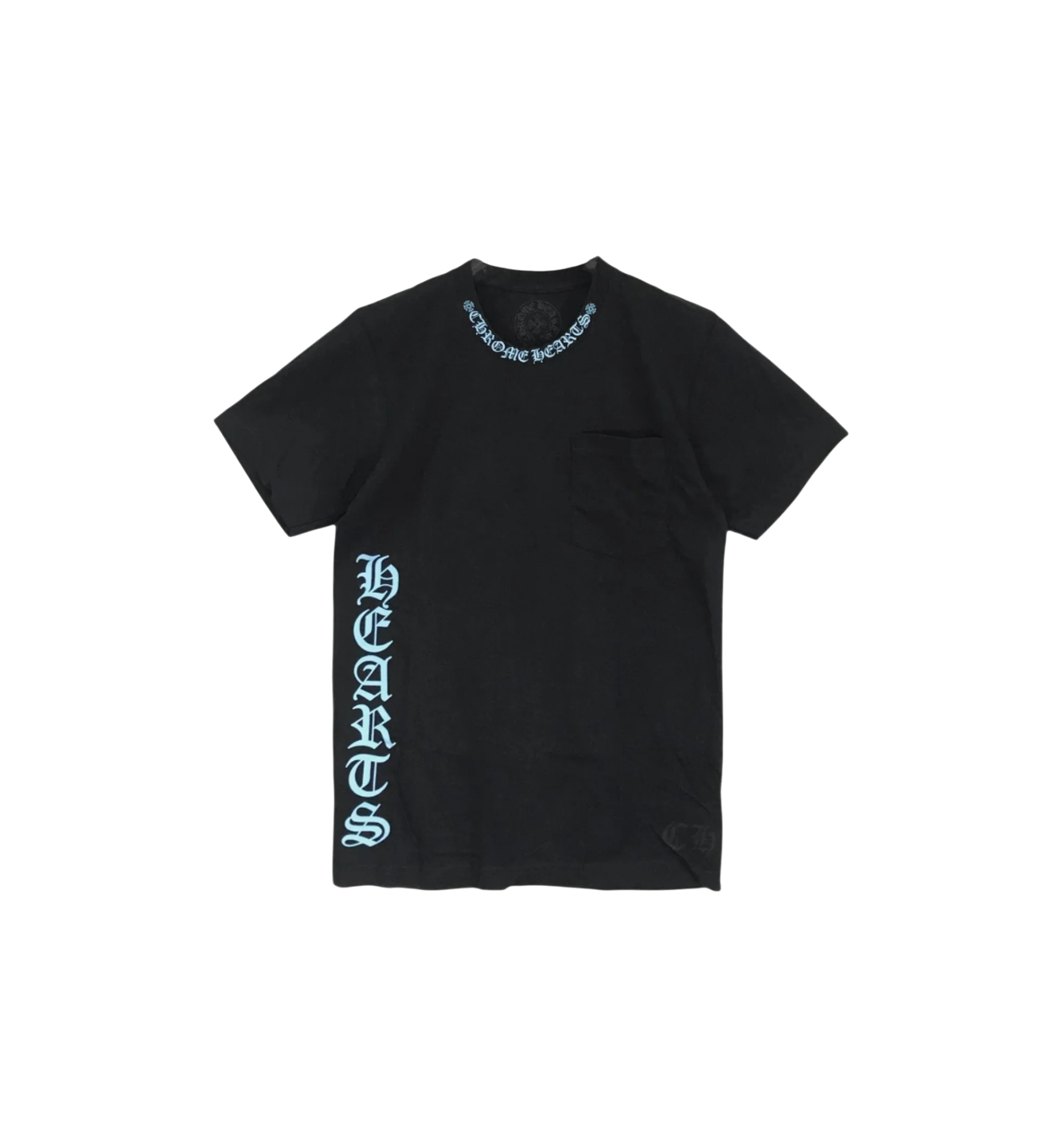 Chrome Hearts Blue Script Logo T-Shirt "Black"