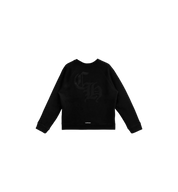Chrome Hearts CH Logo Cross Leather Patch Sweatshirt "Black"