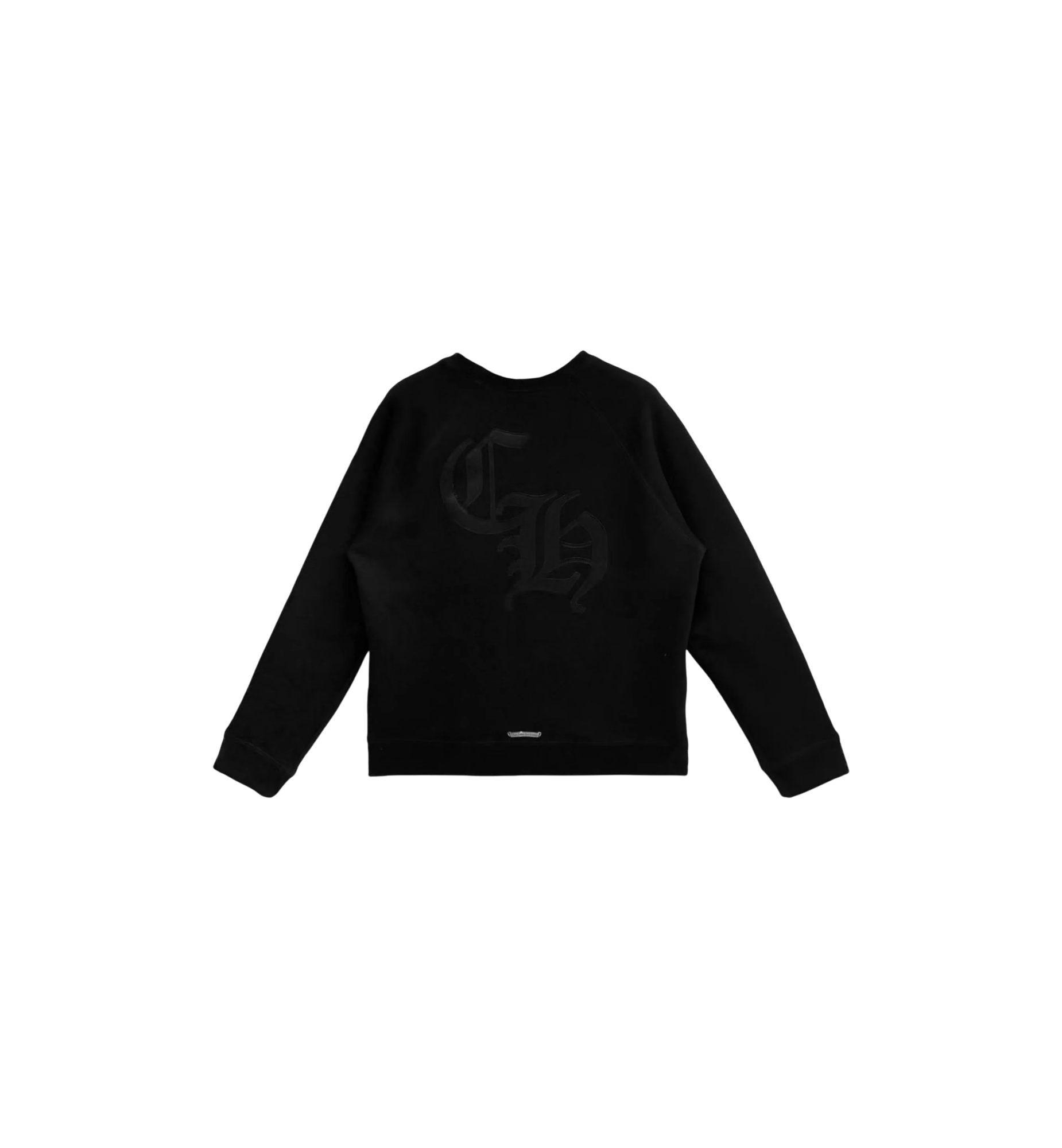 Chrome Hearts CH Logo Cross Leather Patch Sweatshirt "Black"