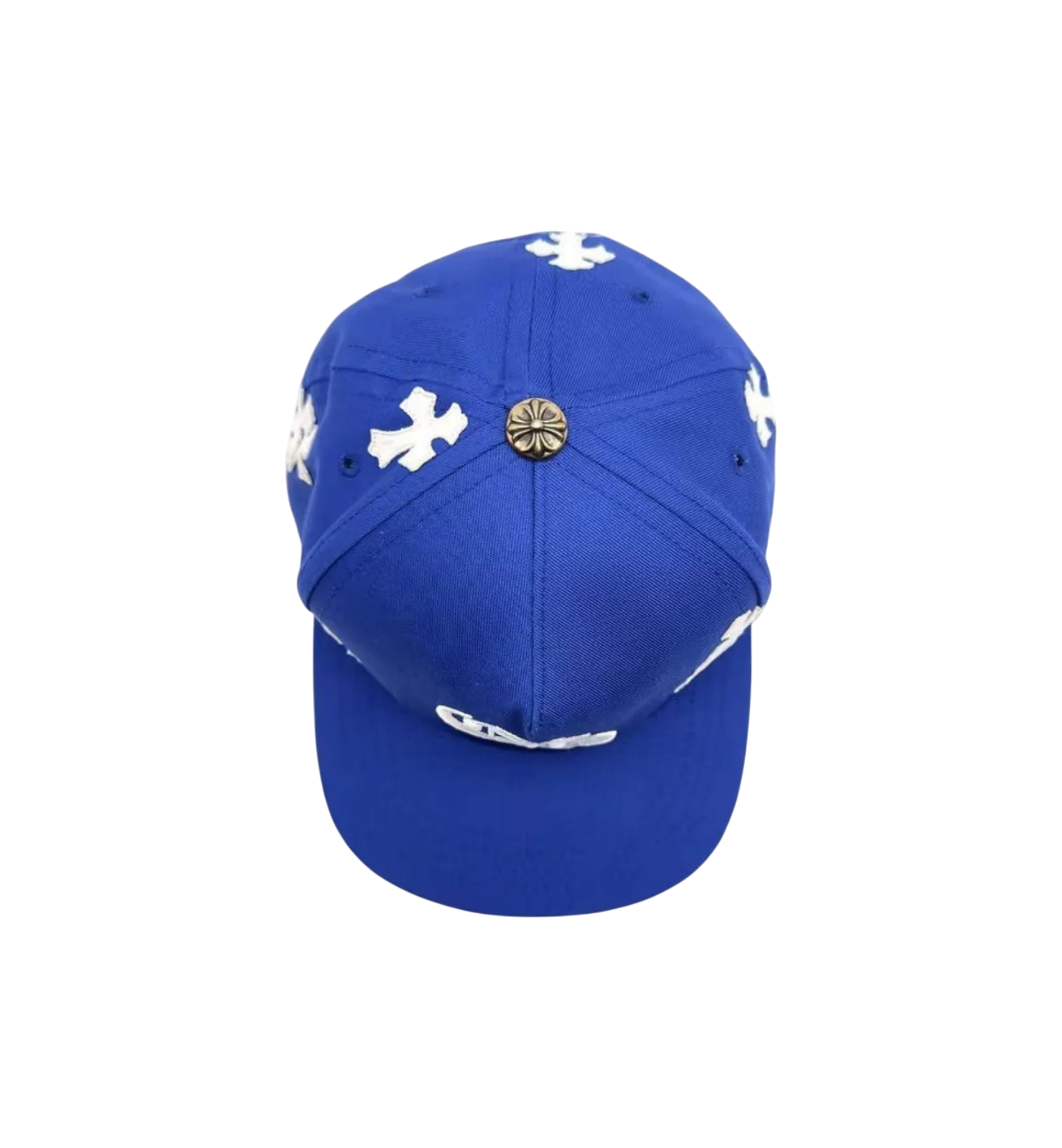 Chrome Hearts Cross Patch Baseball Hat "Blue"