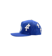Chrome Hearts Cross Patch Baseball Hat "Blue"