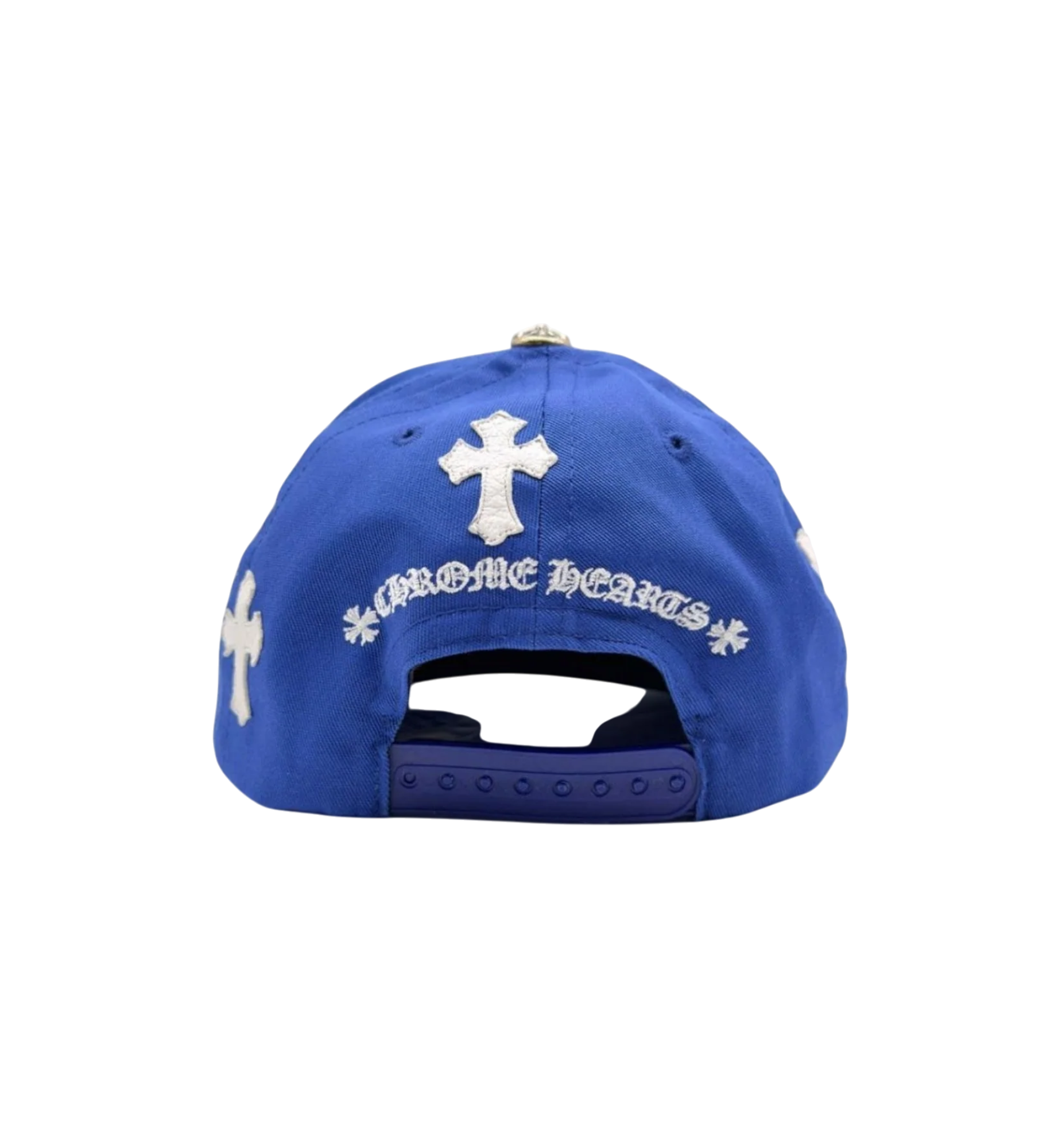 Chrome Hearts Cross Patch Baseball Hat "Blue"