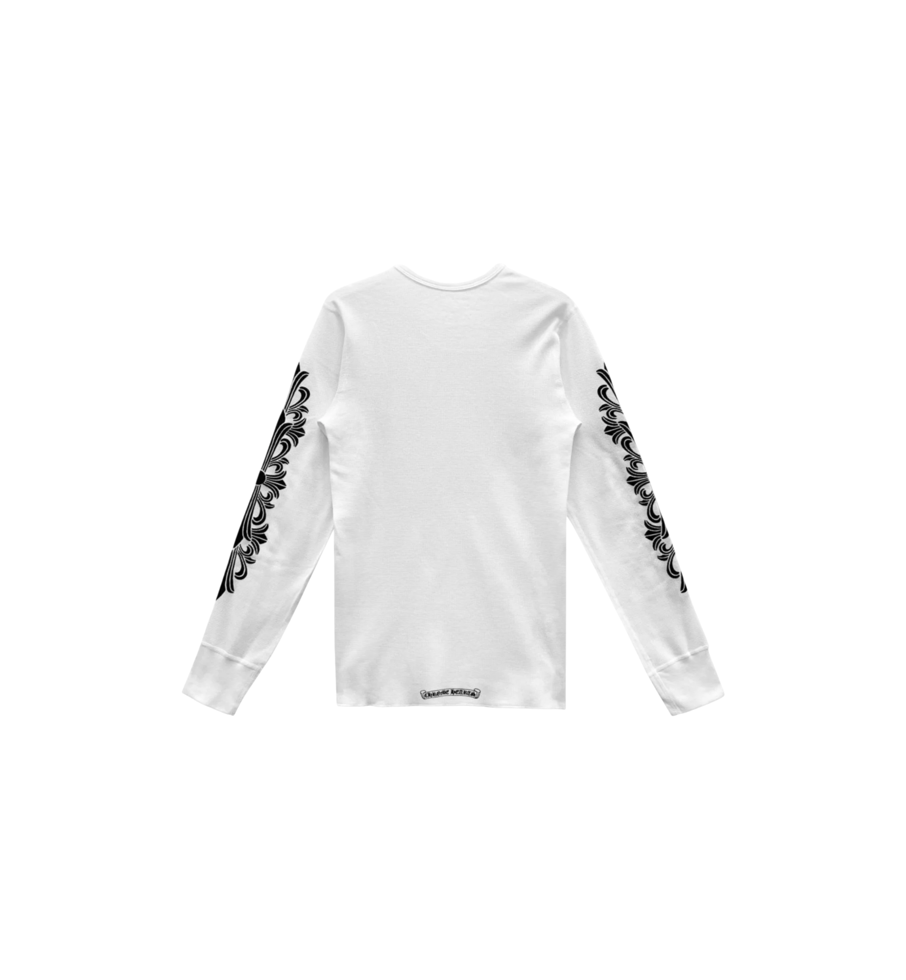 Chrome Hearts Horseshoe Floral Sleeve Waffle Thermal T-Shirt "White"