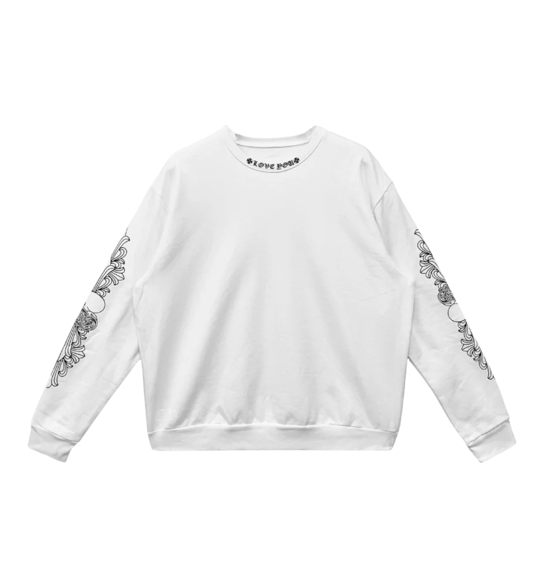 Chrome Hearts Love You Crewneck Sweatshirt "White"