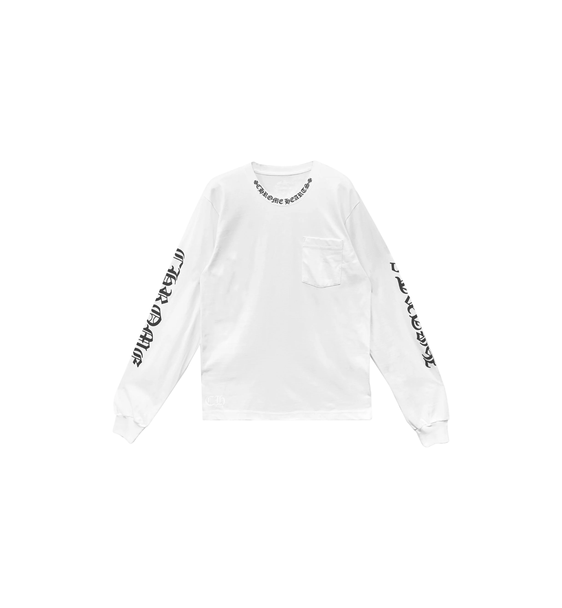Chrome Hearts Neck Logo L/S T-Shirt "White"