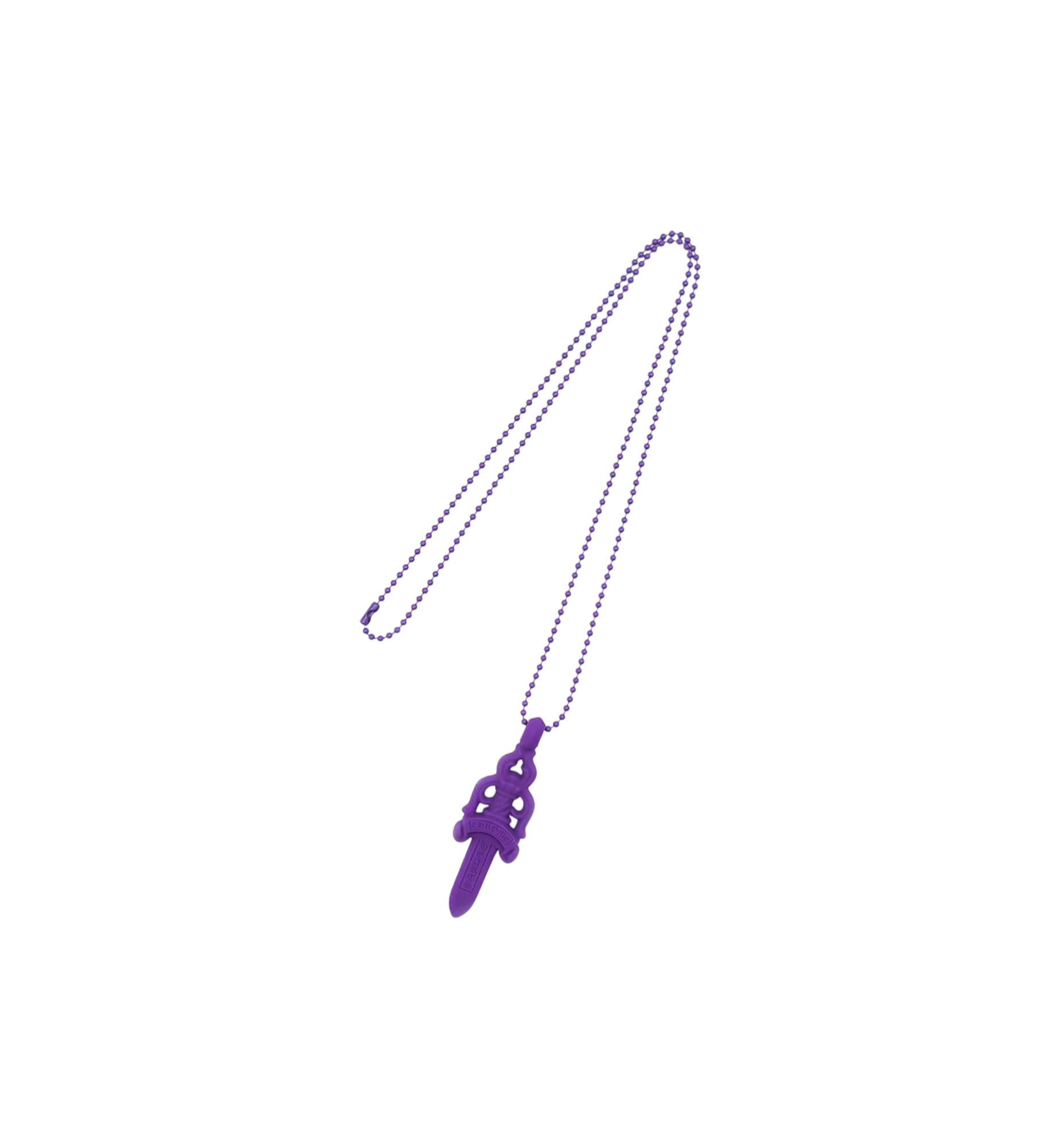 Chrome Hearts Silicone Dagger Necklace "Purple"
