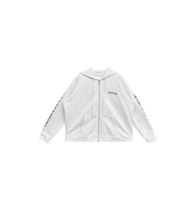 Chrome Hearts Scroll Zip Up Hoodie "White"