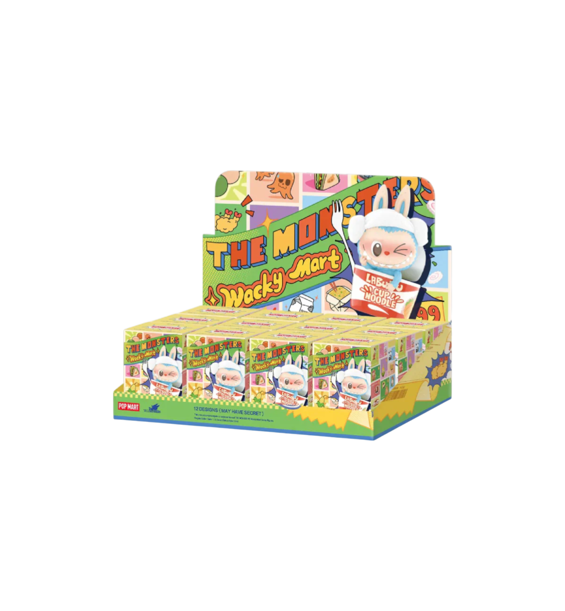 Pop Mart Labubu The Monsters Wacky Mart Series Figure Case (12 Blind Box)