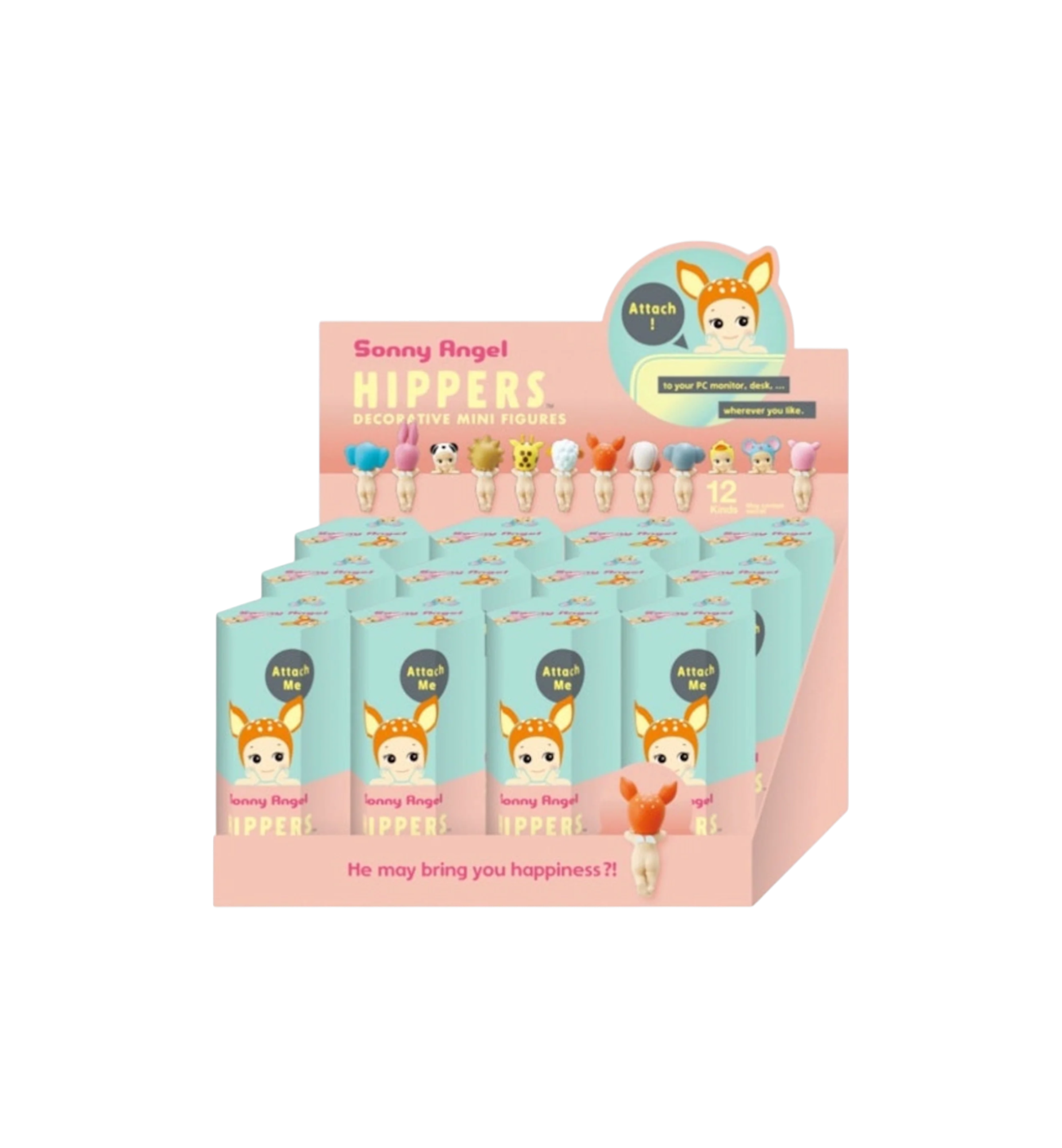 Sonny Angel Hippers Animals Series Case (12 Blind Box)
